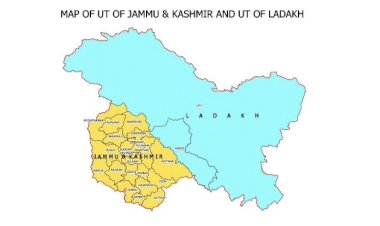 India formally divides Jammu and Kashmir state